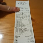ヤオヨシ - レシート