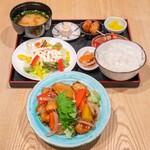 豚しゃぶ たなか - 松阪豚甘酢餡掛け定食
