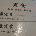 光村 - メニュー