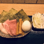 つけ麺 和 - 特製つけ麺の具材