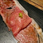 なっぱごちそう - A4ランク和牛サーロイン特大炙り寿司