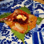 なっぱごちそう - 勘八の香り高いカルパッチョ 瞬間燻製