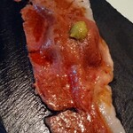 なっぱごちそう - 霜降り和牛の特大サーロイン寿司