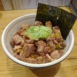 地球の中華そば - チャーシューネギご飯(小)