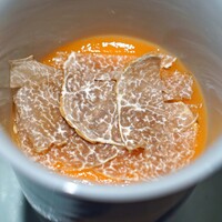 肉割烹 上 - 牛アキレス腱の茶碗蒸し　裏漉しのイクラのソースとイタリア産のトリュフで