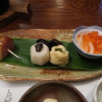 Nigorigo Onsen Asahisou - 夕食②（前菜）