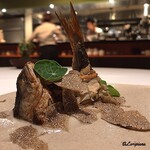 カーサ・デル・チーボ - 姫鱒のConfit ｻﾏｰﾄﾘｭﾌ掛け