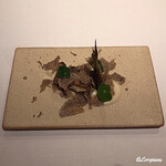 カーサ・デル・チーボ - 姫鱒のConfit ｻﾏｰﾄﾘｭﾌ掛け