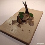 カーサ・デル・チーボ - 姫鱒のConfit ｻﾏｰﾄﾘｭﾌ掛け