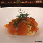 カーサ・デル・チーボ - 鮭といくらの冷製ｽﾊﾟｹﾞﾃｨｰﾆ