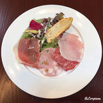 リストランテ 澤内 - Prosciutto,Salame Milanese,Insalata verde,Frittata　