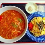 あずま亭 - 中華タンタン丼＆冷しラーメン