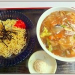あずま亭 - 中華丼＆冷しラーメン