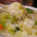 中華新楽 - 白い貴婦人（笑）ご飯と比較しても白さが解る。