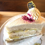 村カフェ とき - nono．panさんのサツマイモのショートケーキ