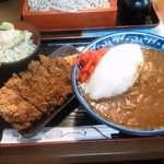 そば処 長岡屋 - かつカレー普通盛り