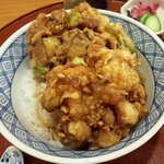 天ぷらふく西 禅と匠 - かき揚げ丼（上から）（2020.9-1）