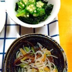 ぎょうざのひぐち - お新香&酢の物も丁寧な仕事で旨い❗️