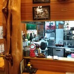 ぎょうざのひぐち - カウンター席側１