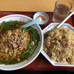 三福源 - ♪炒飯+台湾ラーメンセット　¥735