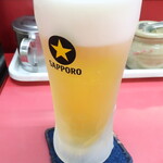 Oukan Gyouza - 生ビール（サッポロ生ビール黒ラベル）