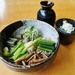 そば処 平石亭 - 「夏のぶっかけそば(ﾃﾝﾌﾟﾗﾇｷ)\900」です（7/14UP）