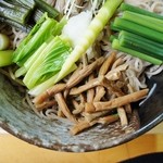 そば処 平石亭 - 「夏のぶっかけそば」下側からです（7/14UP）