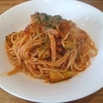 タケモト - ベーコンと茄子のトマト味