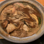 おぎ野 - 牡蠣入り味噌煮込みうどん