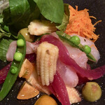 スペイン食堂 Estoy lleno - 高知県産マハタのドレスティア風サラダ(ハーフ)