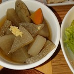 カフェ イチカ - 根菜のスープは生姜風味
