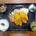 おおくら - 牡蠣フライ定食 1,000円（税別）。（寒い時期限定）　　　　　2020.10.06