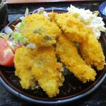 おおくら - 牡蠣フライ定食 1,000円（税別）。（寒い時期限定）　　　　　2020.10.06