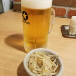 新札幌ジンギスカン - ビール 500円