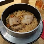 串鳥 - 豚角煮の釜飯 550円