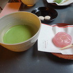 鍵善良房 - お薄とお干菓子