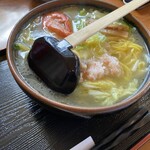 荒磯料理 くまのや - 知床海鮮湯麺850円