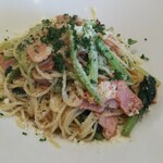 ボーノ - 小松菜とベーコンのペペロンチーノ