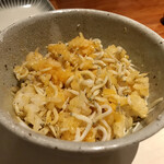 島之内 一陽 - しらす玉子ごはん 混ぜまぜしたらこんな感じ♡