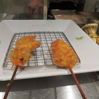 串カツとワイン 揚八 東急プラザ銀座店 - 海老紫蘇巻き・牛フィレ