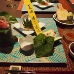 汀邸　遠音近音　Ochi Kochi - 御造り　鱧落とし、天然鯛、鯵、中とろ、なごや河豚、ちりめん卸し　いくらなど