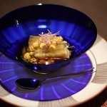 汀邸　遠音近音　Ochi Kochi - 冷鉢　茄子二色素麺寄せ