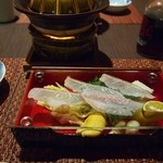 汀邸　遠音近音　Ochi Kochi - 温物　あこうのしゃぶしゃぶ　白味噌仕立て