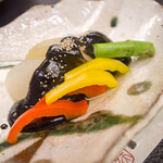 割烹の宿 美鈴 - 蒸し野菜　ゴマだれ