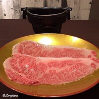 お料理 七草 - 倉石牛 A-5の極上ﾛｰｽ肉
