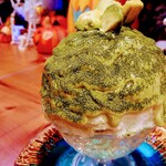 慈げん - アボカドミルクに抹茶掛け インスタグラム風