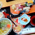 鮨処魚徳 - 日替りにぎりランチセット