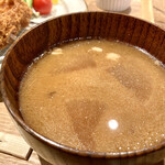 Front du CHATON - とんかつ定食　並　1,500円　セットの味噌汁