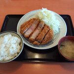 とんかつ 坂井精肉店 - 至極リブロースかつ定食定食（1,250円）