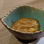 魚忠 - お通し　イカの塩辛